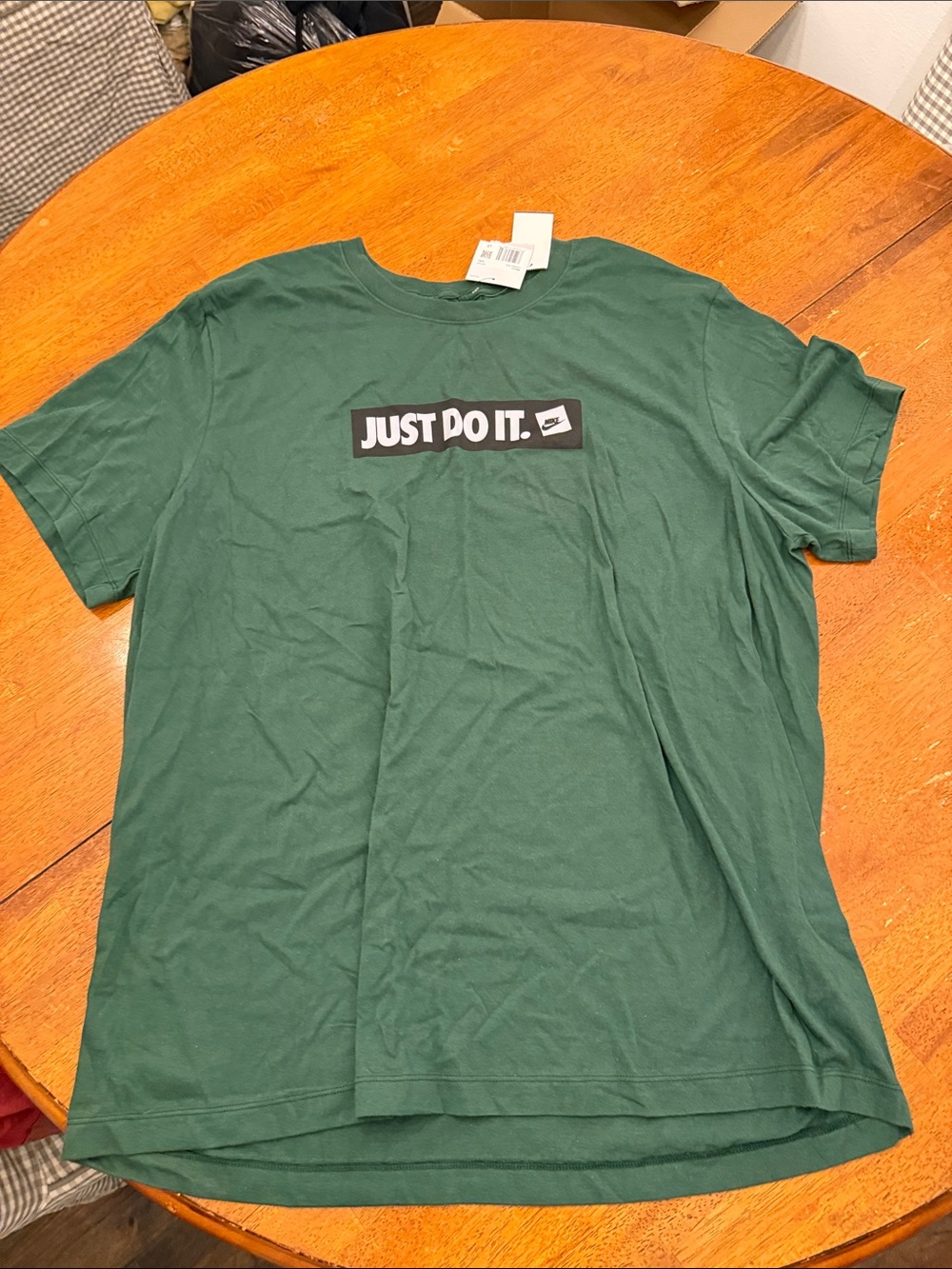 NEW NIKE SPORTSWEAR "Just Do It Banner Tee" MEN'S green- T-SHIRT xxl FD6664-010